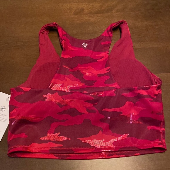 Set Of Athleta Elation Train Printed 7/8 Tight And Ultimate Printed Crop A-C Top - Picture 4 of 7